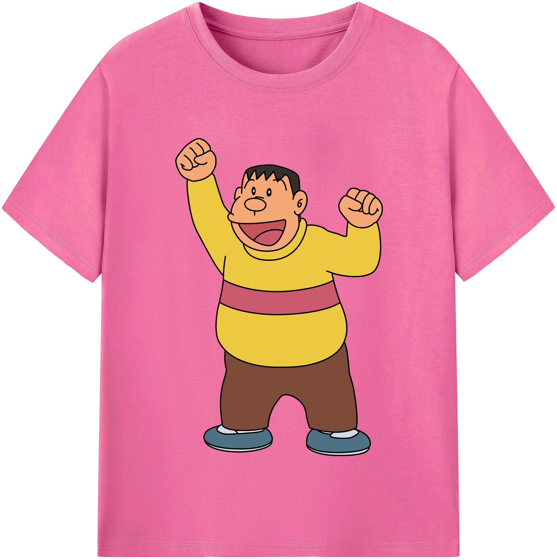 （画像用） ドラえもん 剛田武 Doraemon Gouta Takeshi レディースカジュアルプリントTシャツ（綿100％）